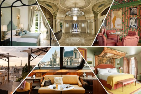 a collage of the best hotels in paris