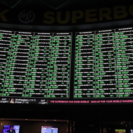 More than 400 proposition bets for Super Bowl LI displayed at the Race & Sports SuperBook at the Westgate Las Vegas