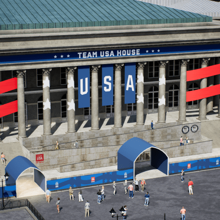 A rendering of the Team USA House